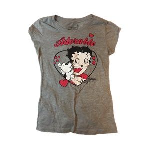 Betty Boop T-Shirt Graphic Red Adorable | Size - M